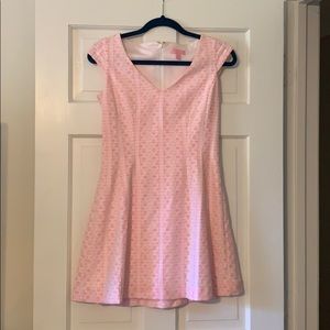Lily Pulitzer Textured Pink & White Dress